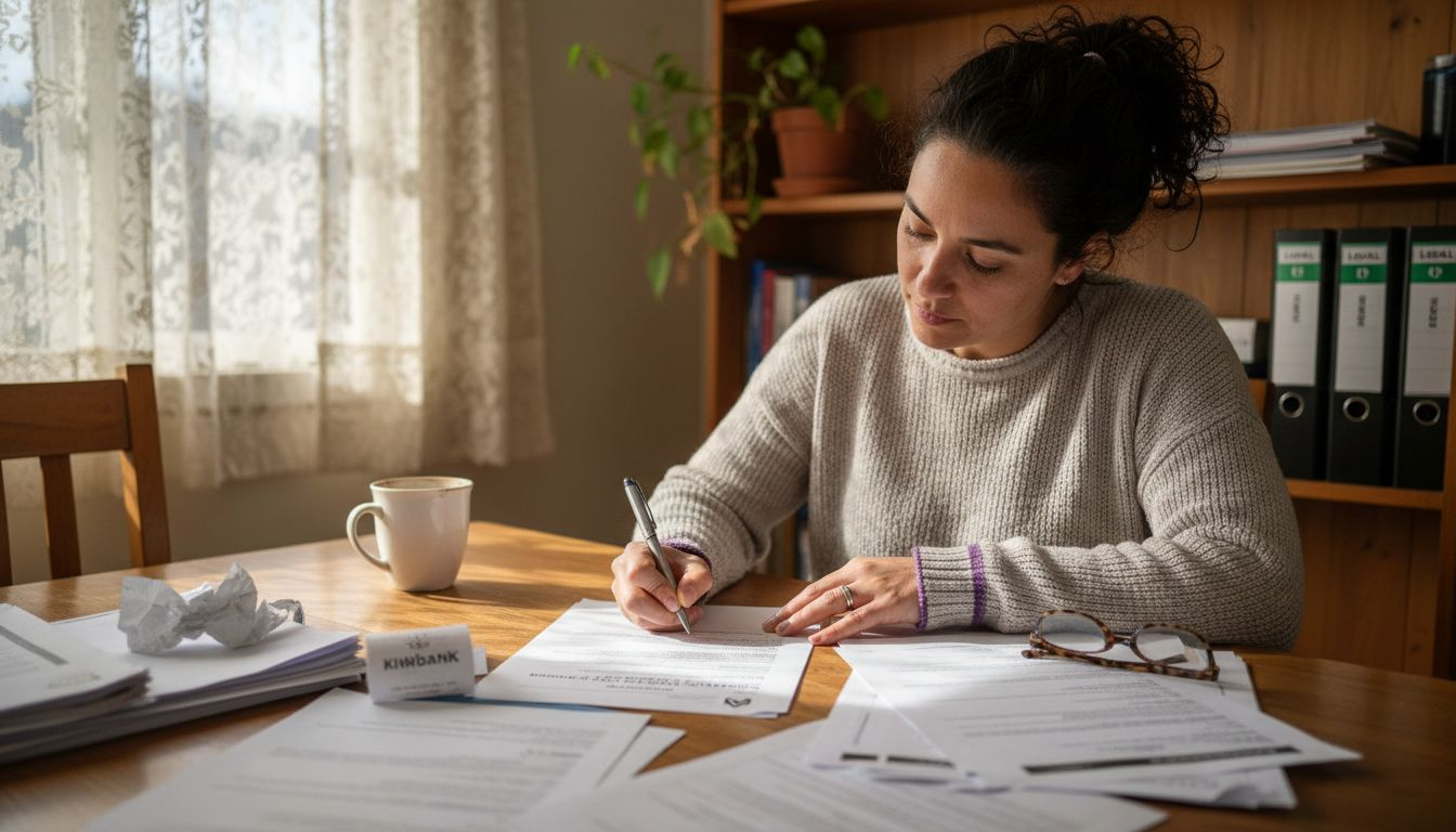 Signing legal paperwork for neglected property
