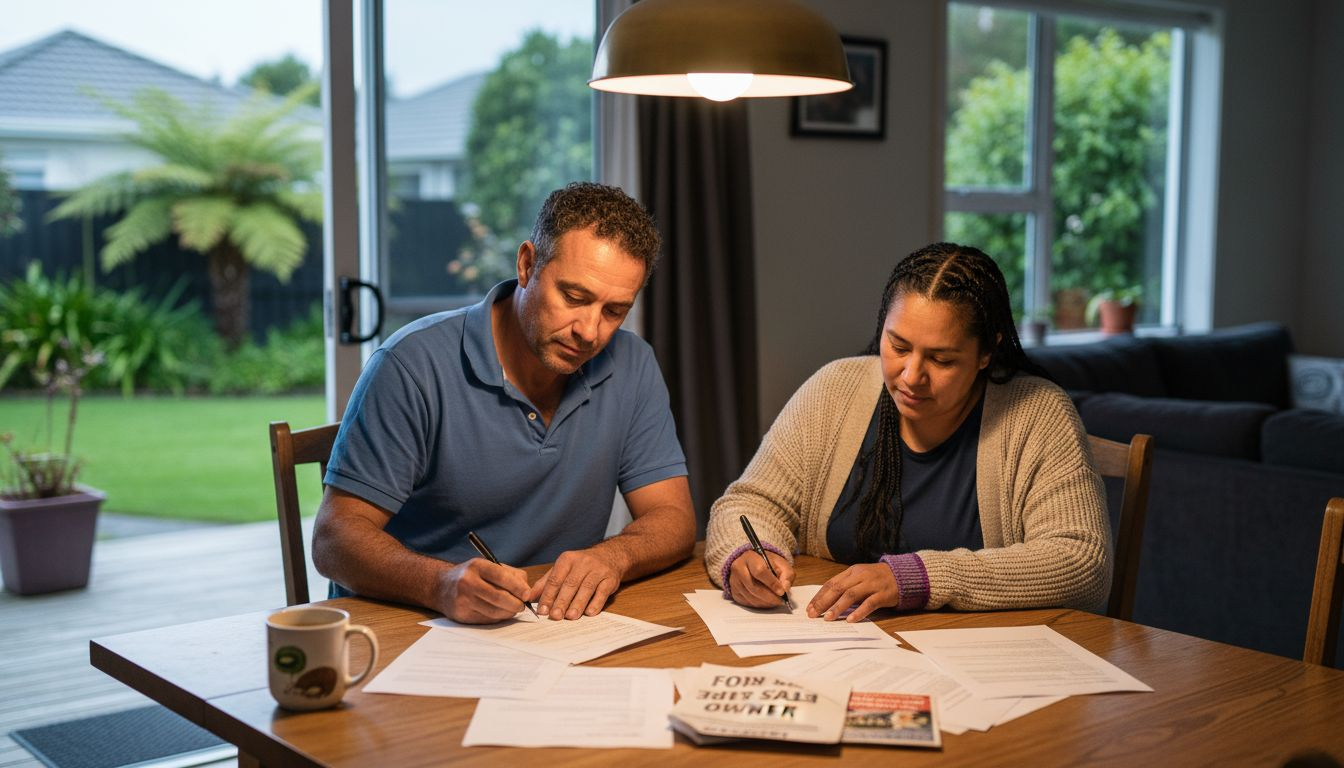 Homeowners negotiating private property sale