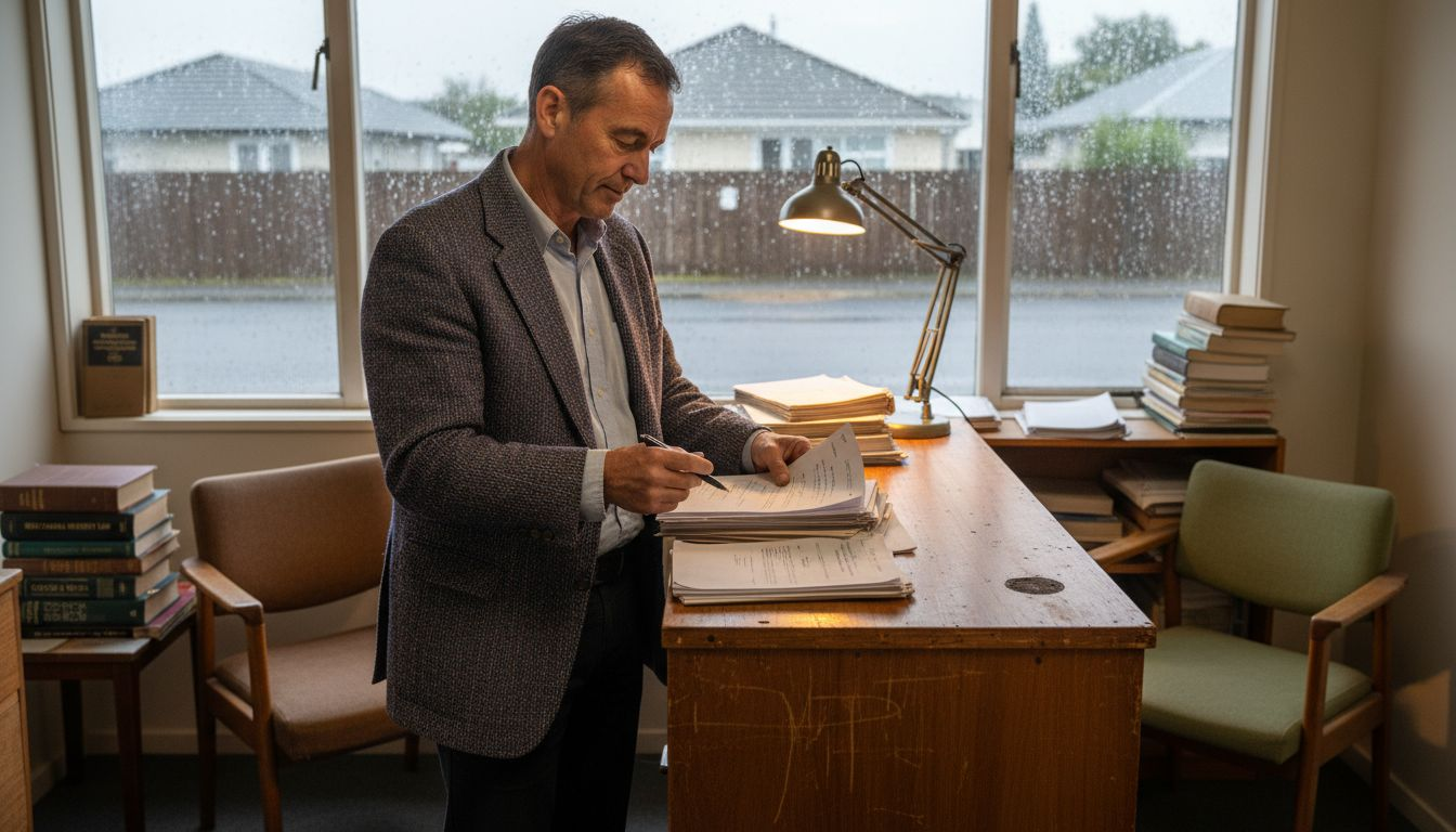 Trustee reviews real estate trust documents