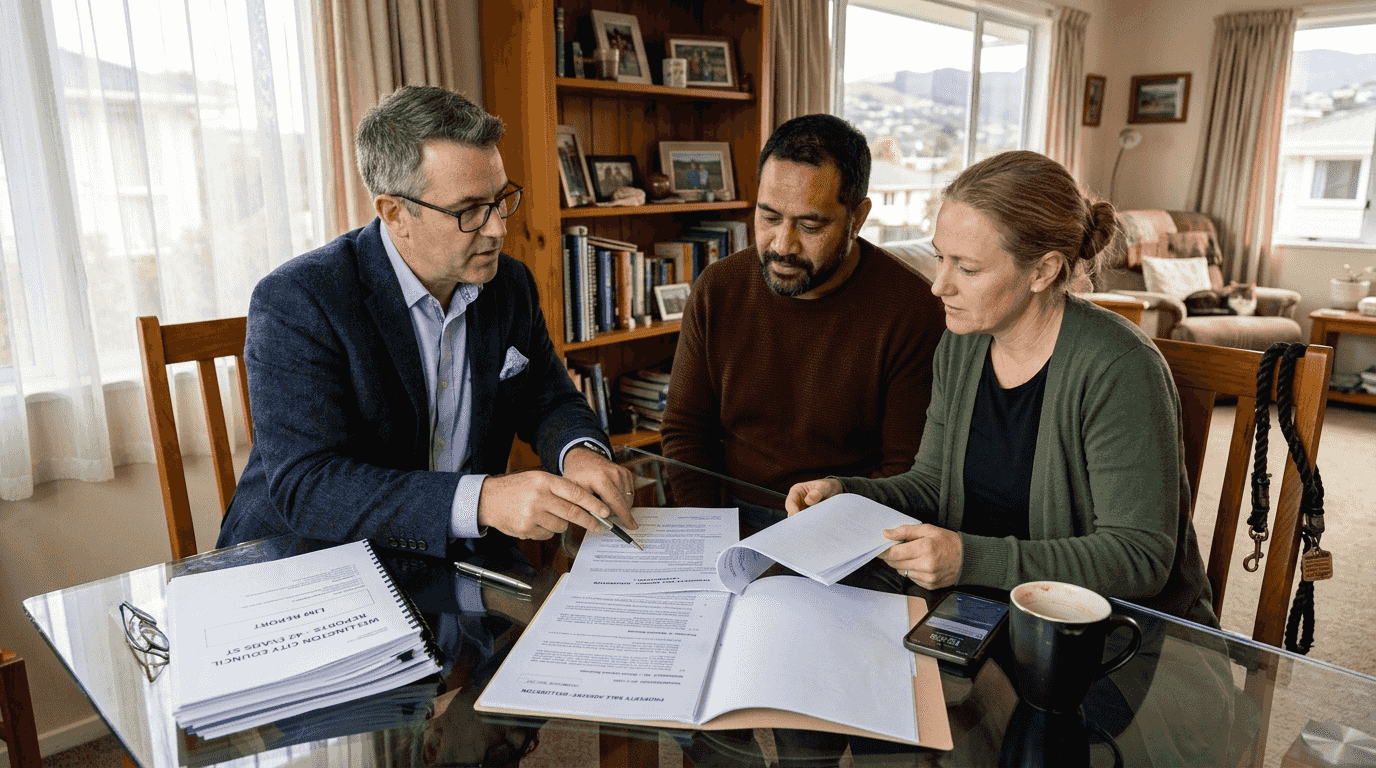 NZ solicitor reviews property sale documents