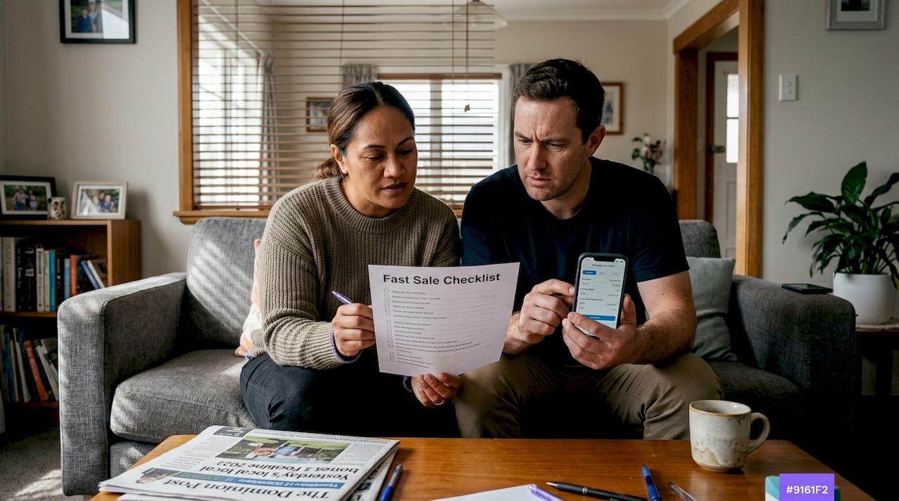 Couple weighing pros and cons of home sale