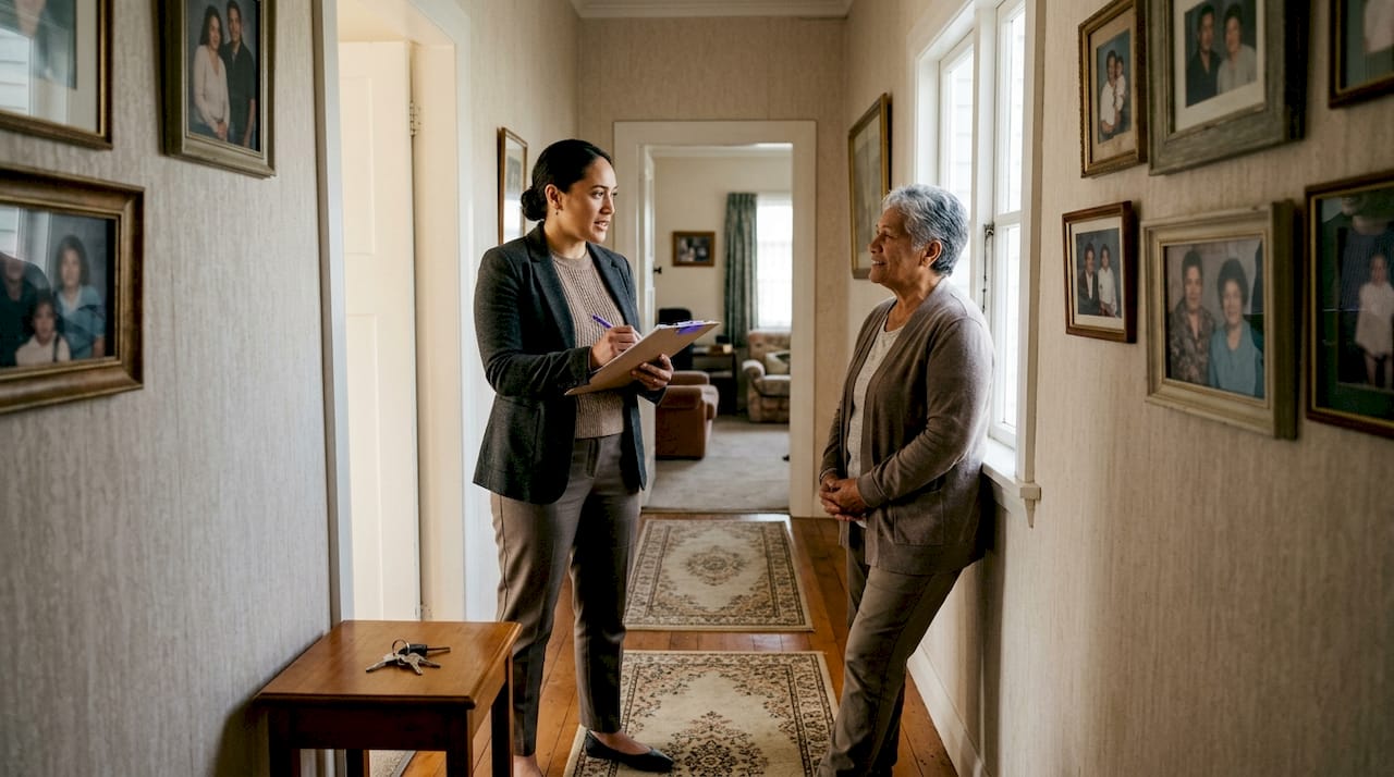 Investor and homeowner discuss cash sale options