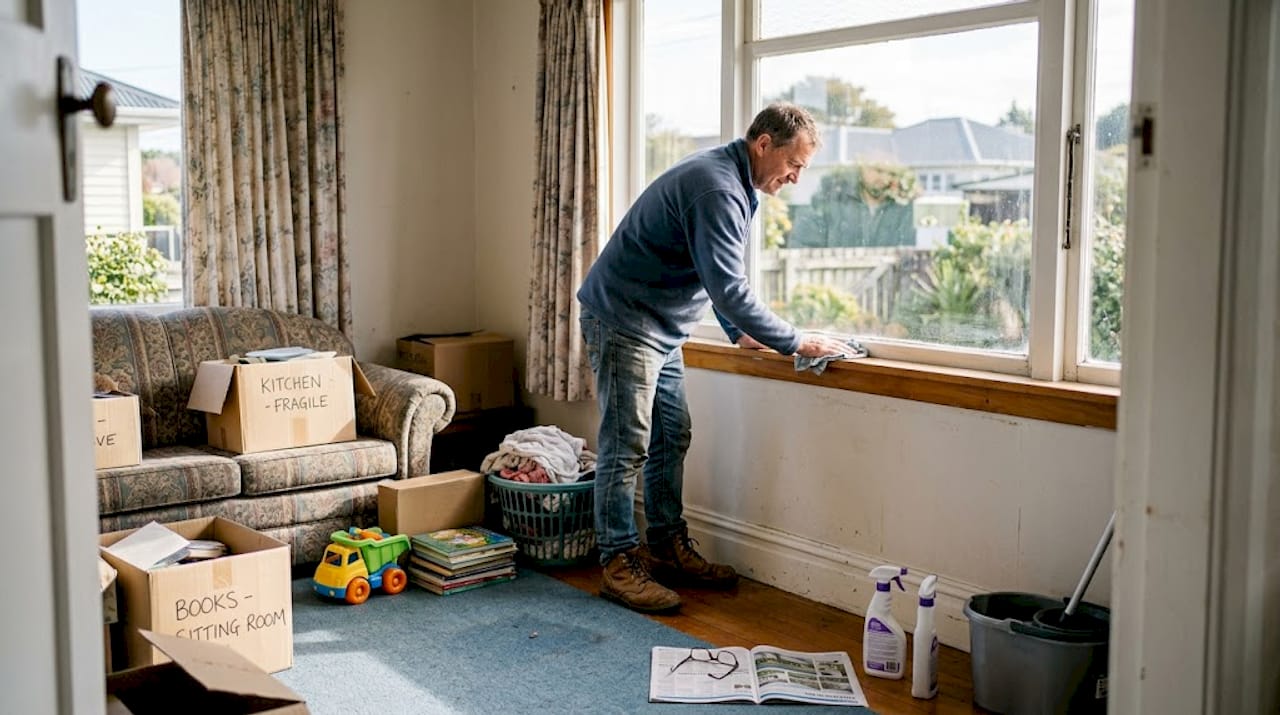 Preparing cluttered New Zealand home for sale