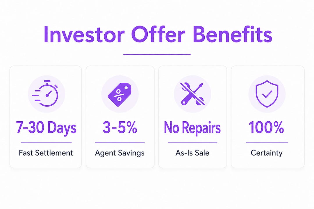 Infographic showing investor offer benefits