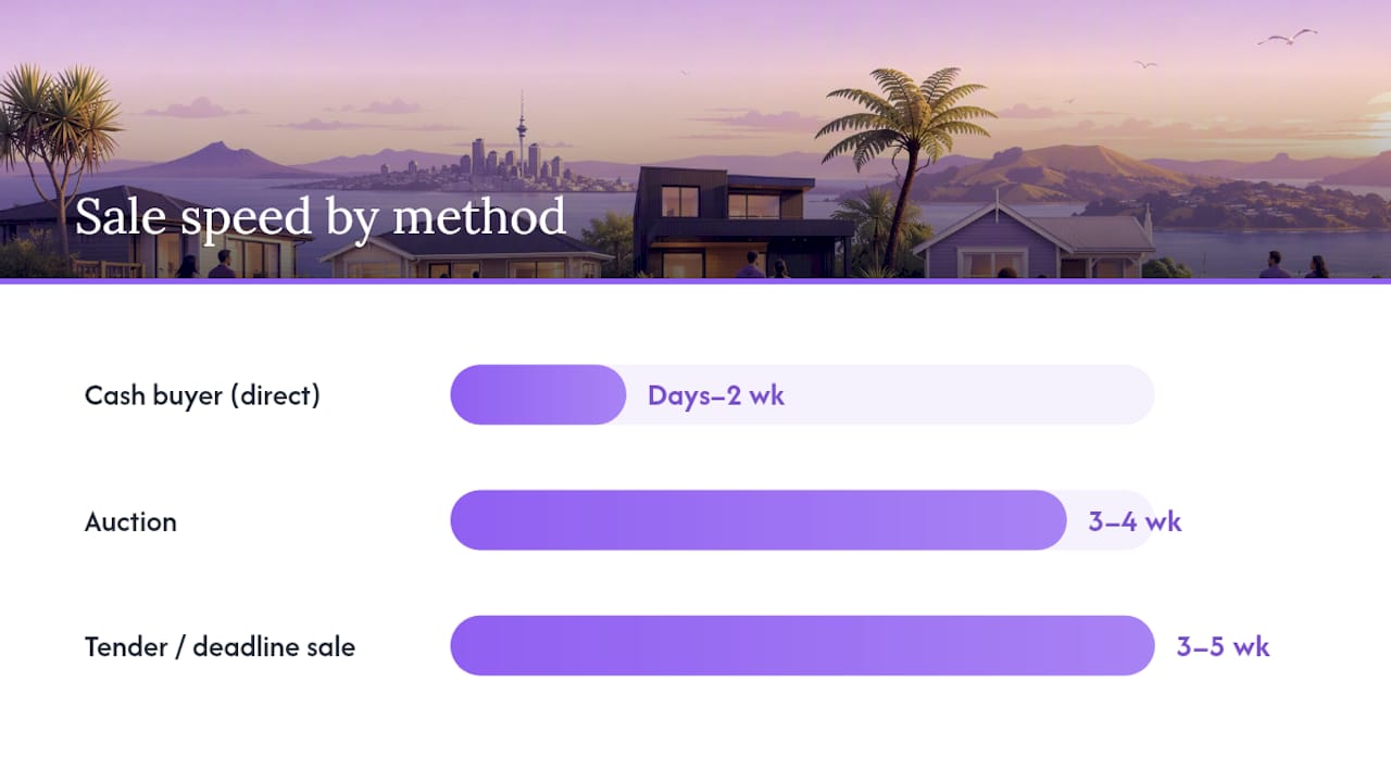 Which fast-sale method works best for your NZ property? — overview diagram