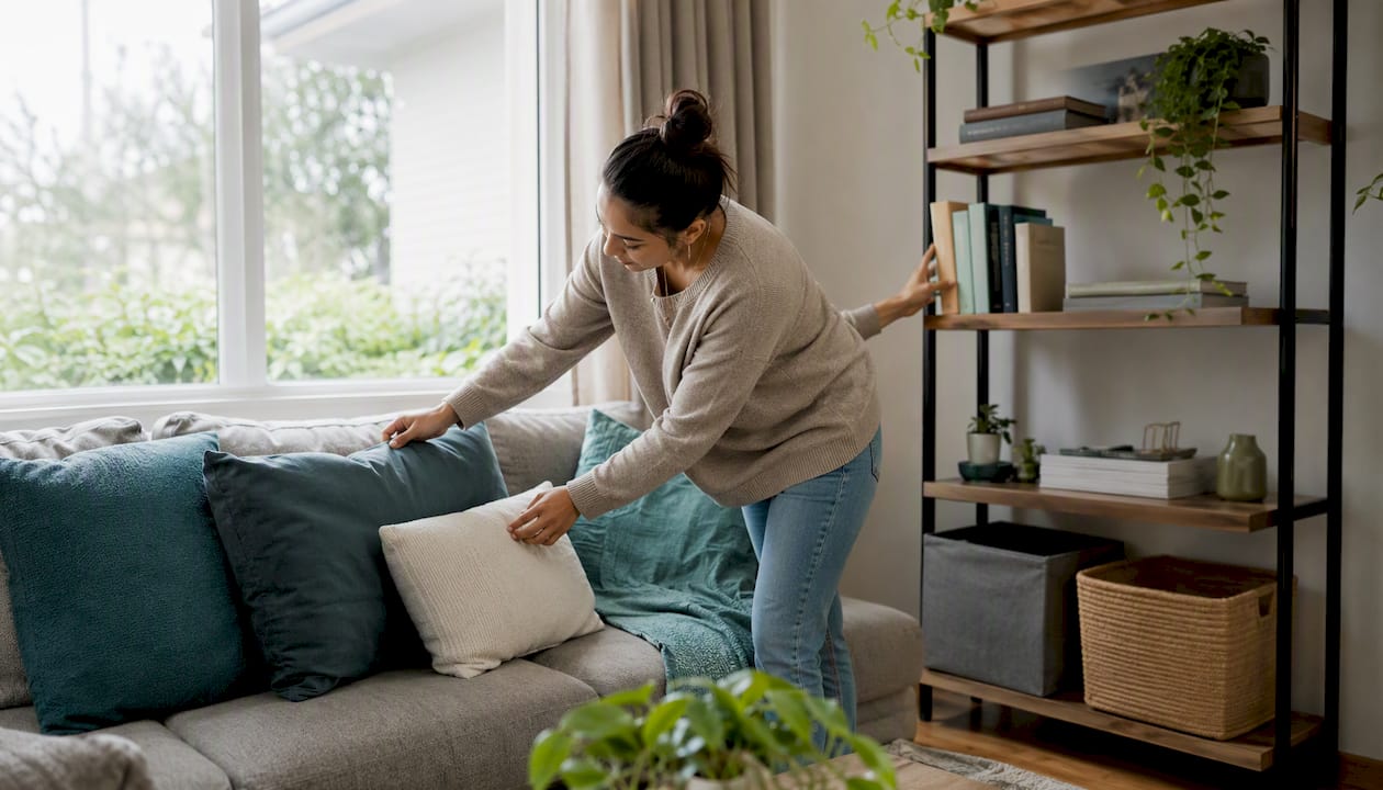 Kiwi home interior simple decluttering activity