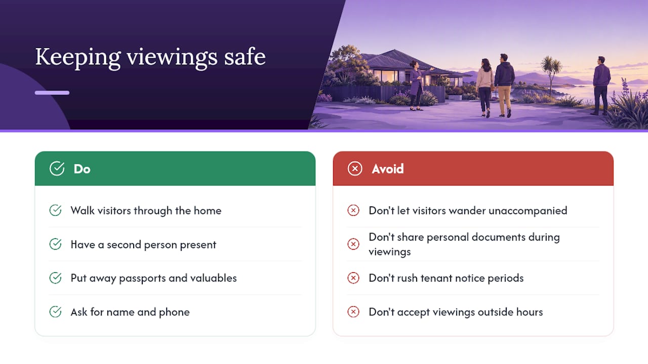 How do you keep viewings safe and secure? — overview diagram