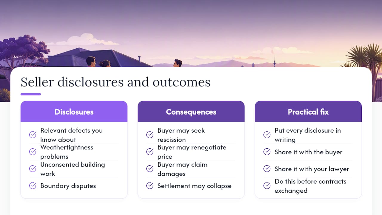 What must you disclose, and what happens if you don't? — overview diagram
