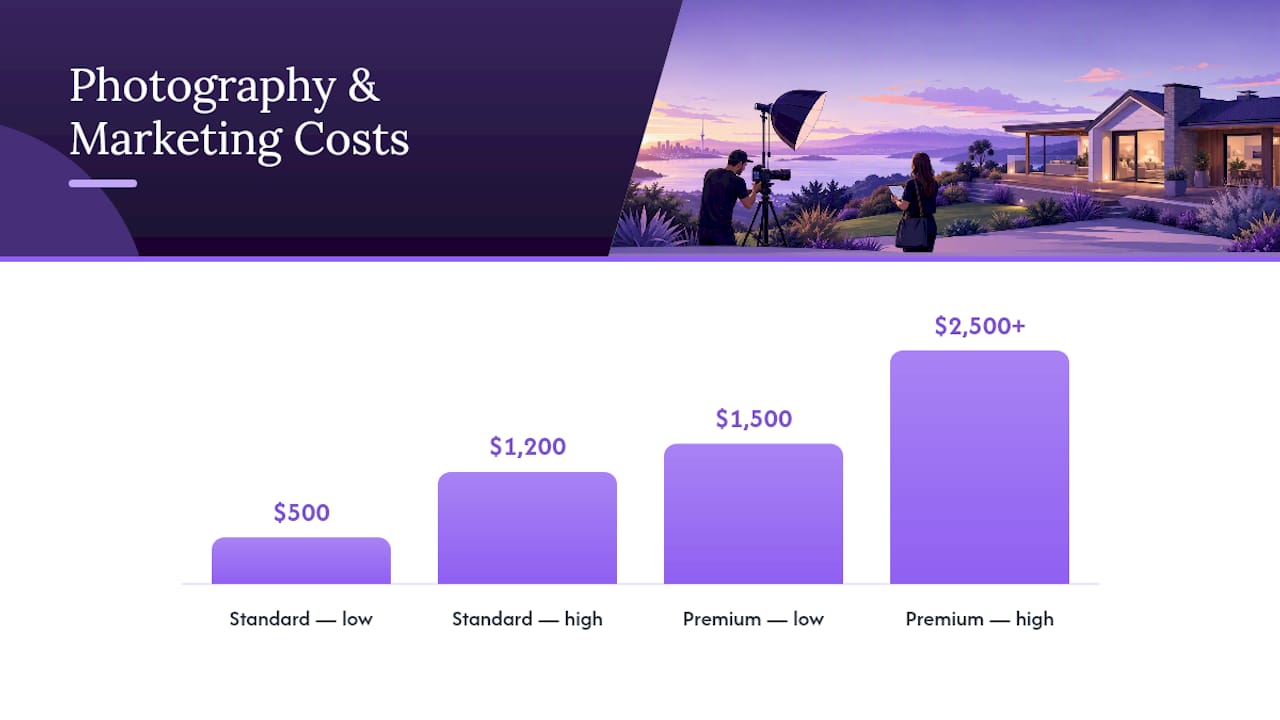 Standard and premium property marketing costs