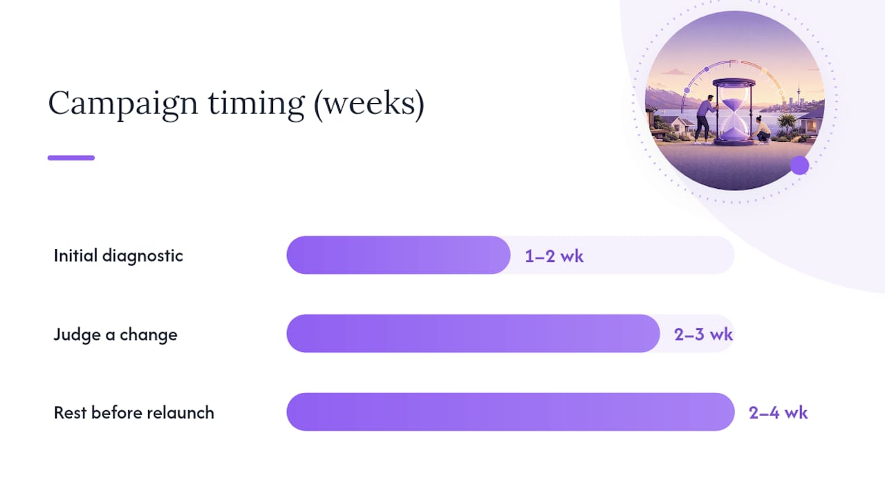 Step-by-step: an evidence-led plan to relaunch, reprice or pause — overview diagram