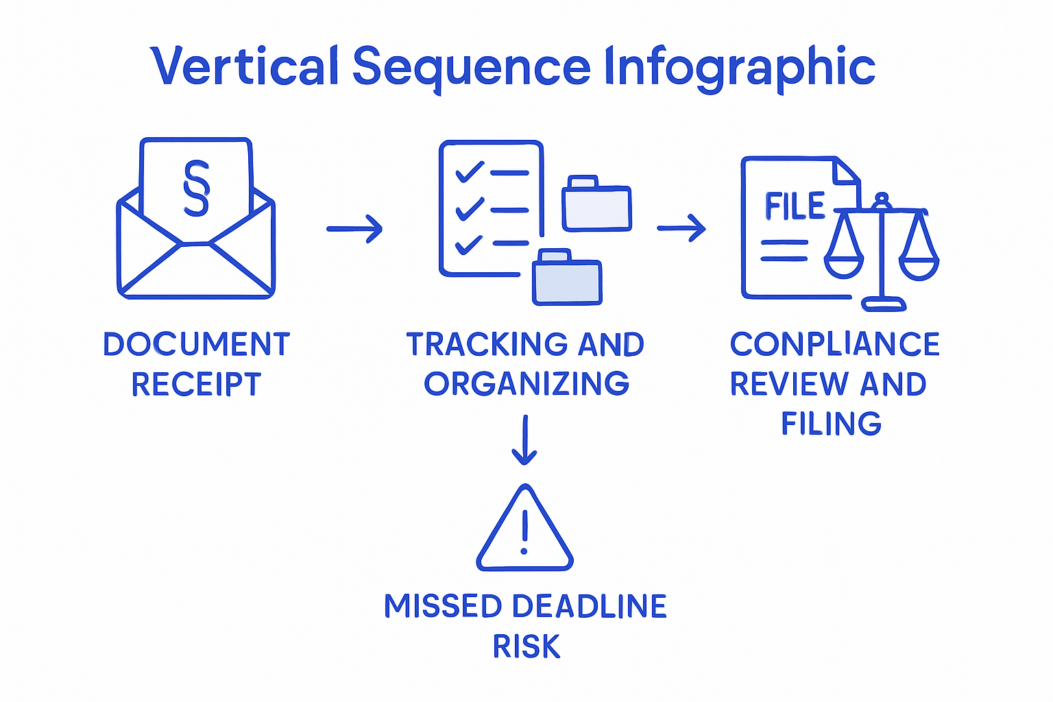 Infographic of legal document compliance steps