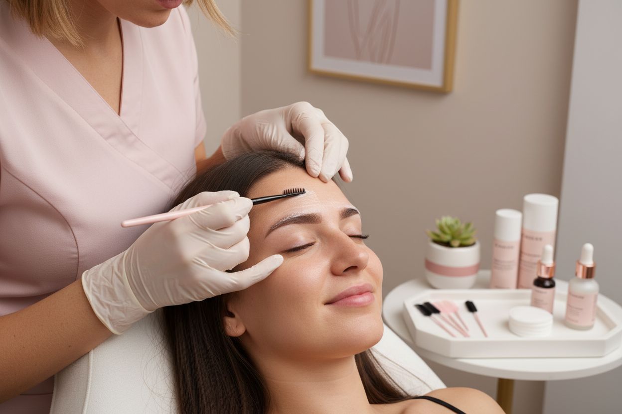 brow lamination application