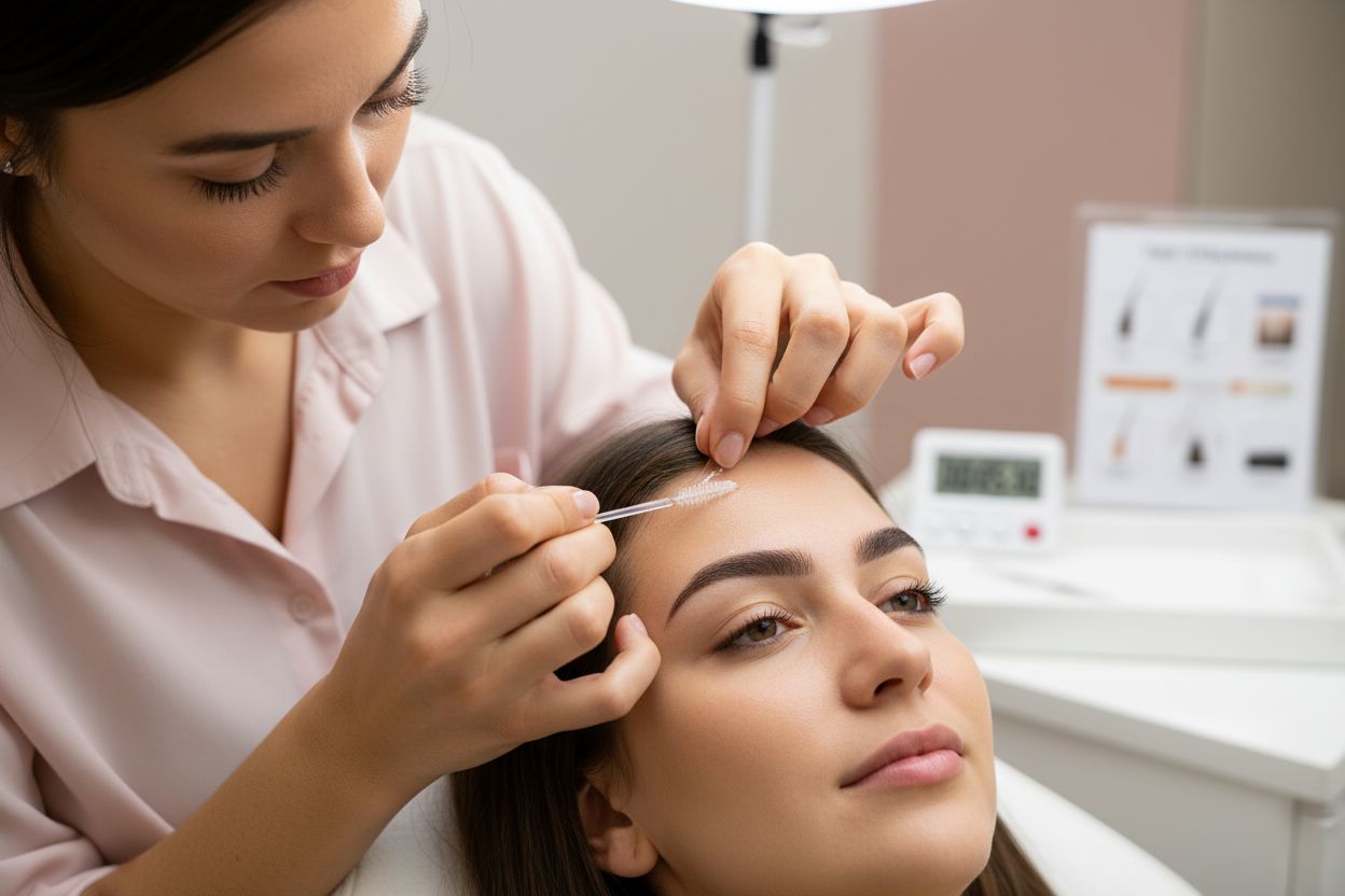 brow lamination application process