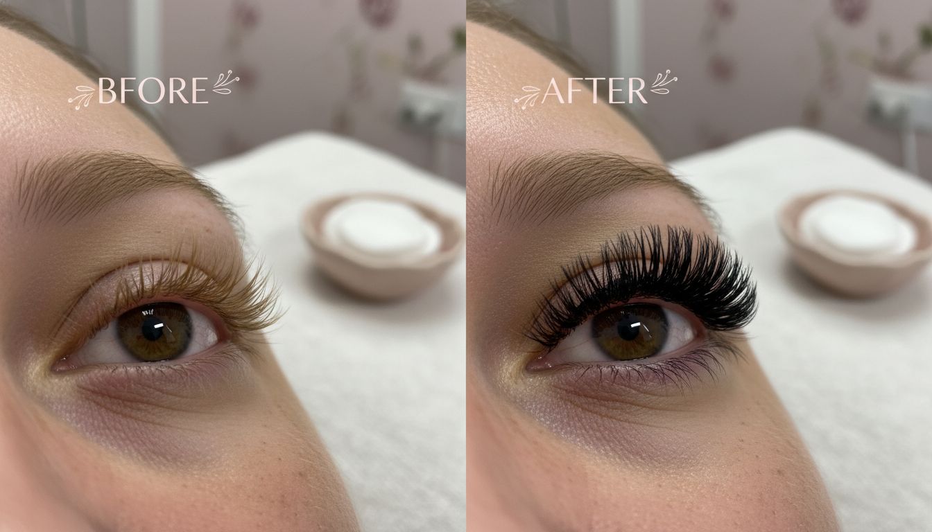 lash tint results