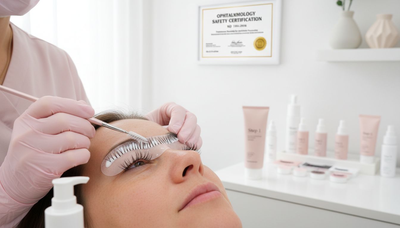 Lash lift treatment with safety focus