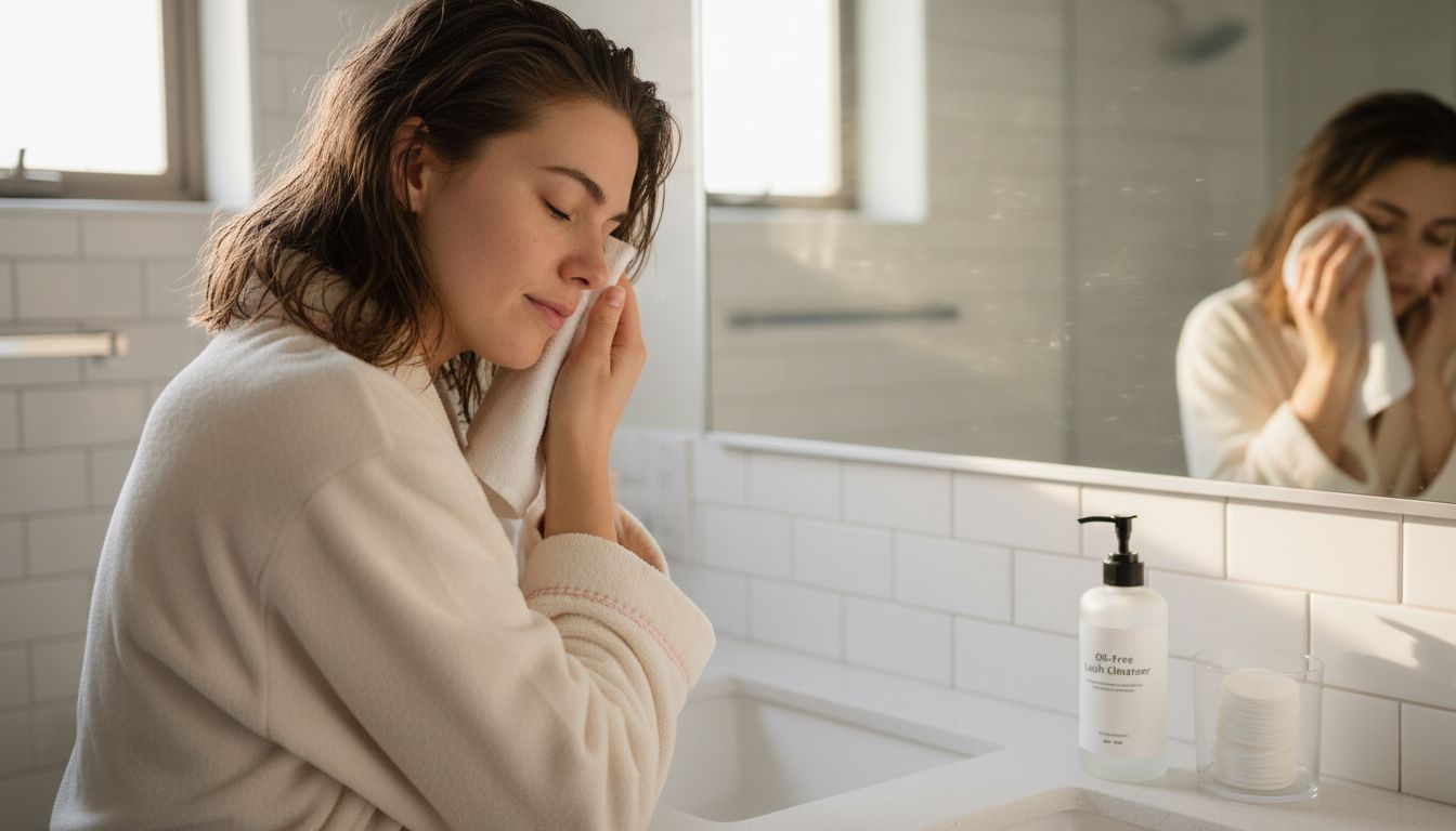 Client maintaining lash lift at home