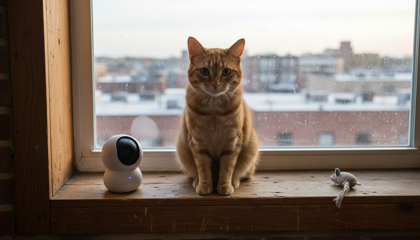 Cat facial recognition camera in action