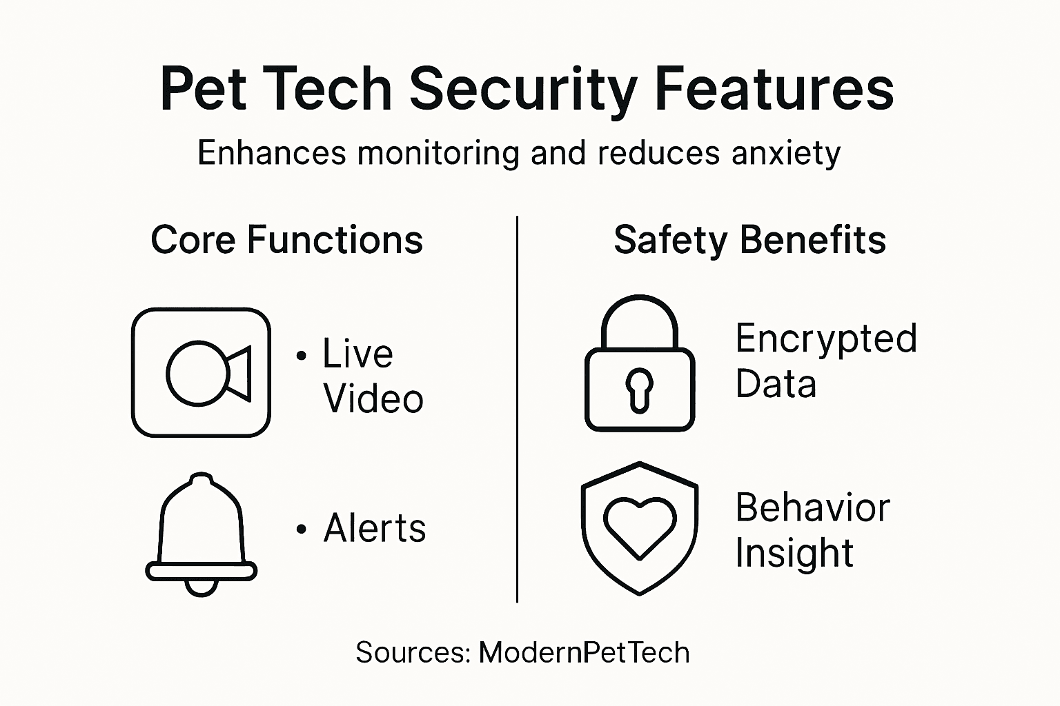 Infographic of pet tech security enhancements