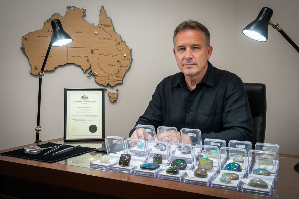 opale australienne gemmologue collection