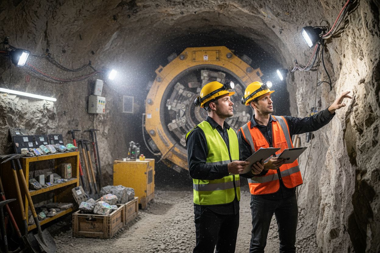 Opalabbau Tunnel Technik
