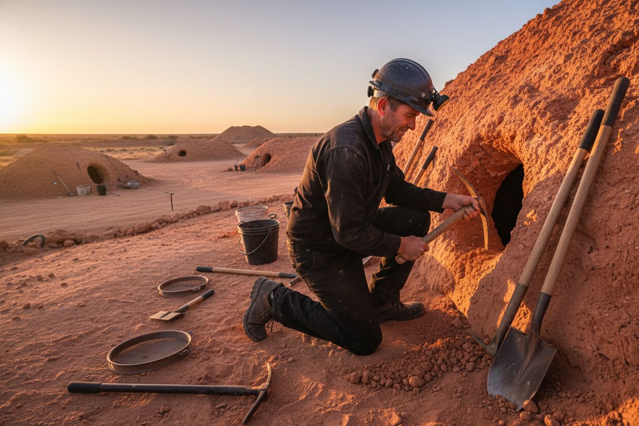 Coober Pedy Opal Landschaft