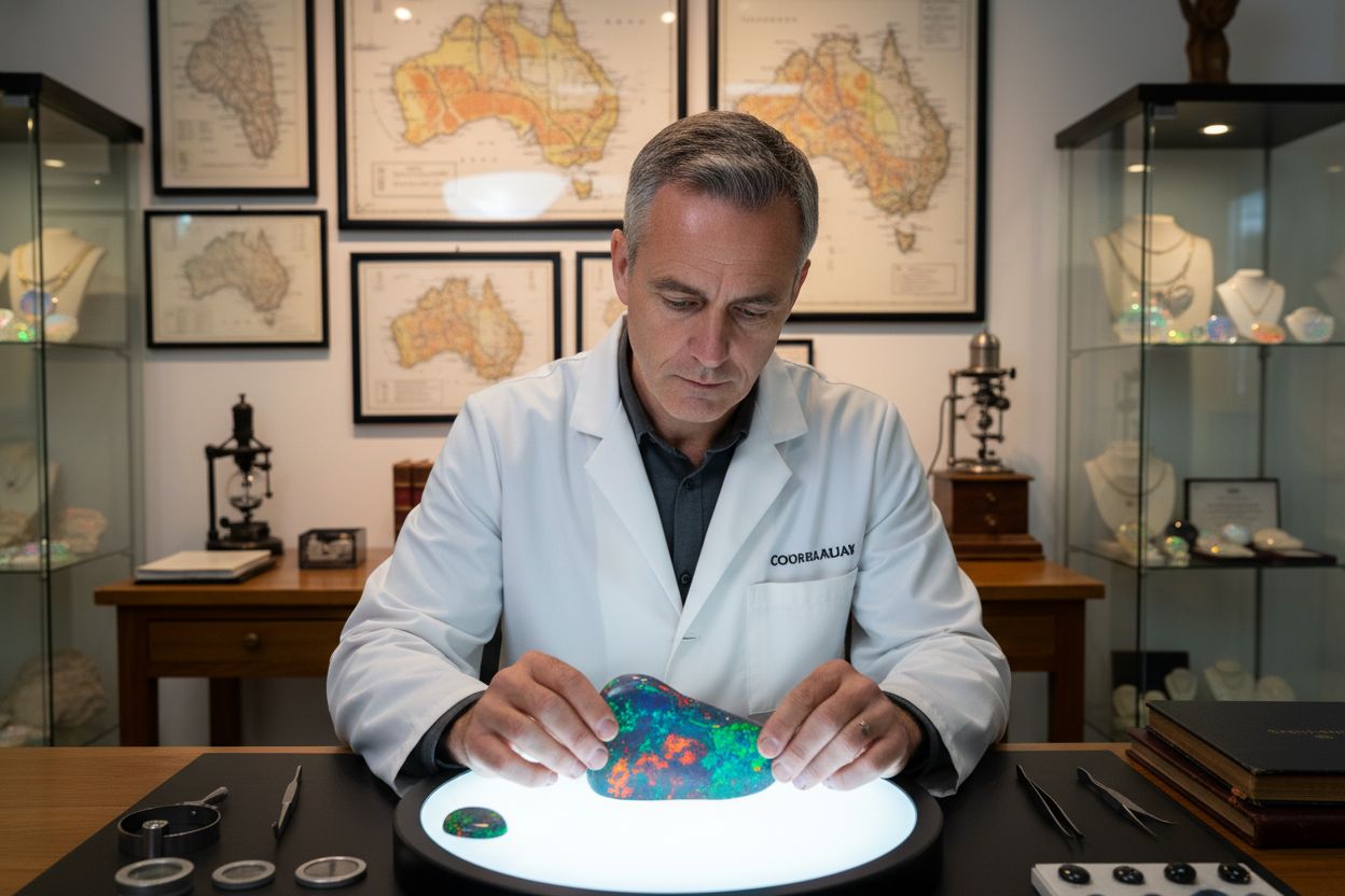 expert gemmologue opale