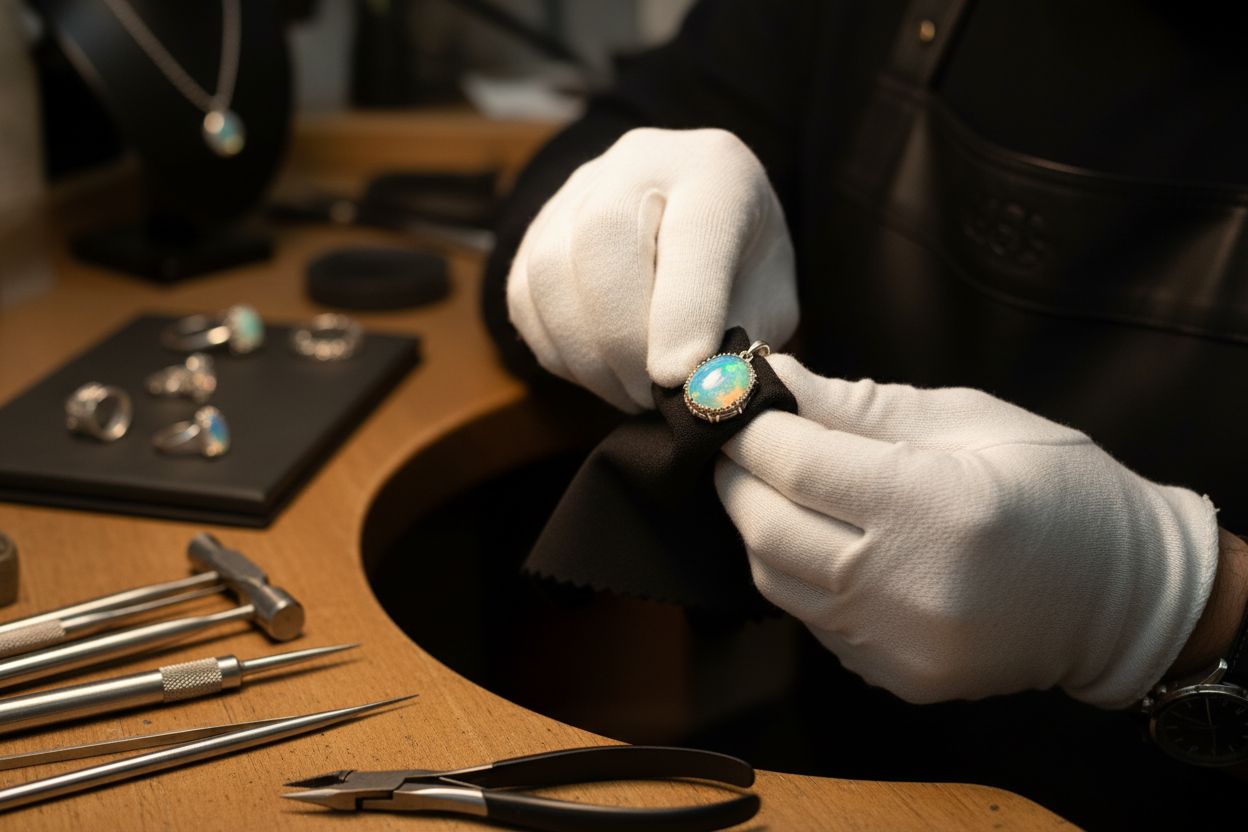 bijoux argent opale