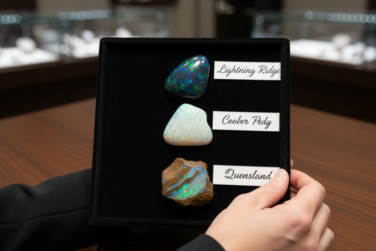 australian opal types tray