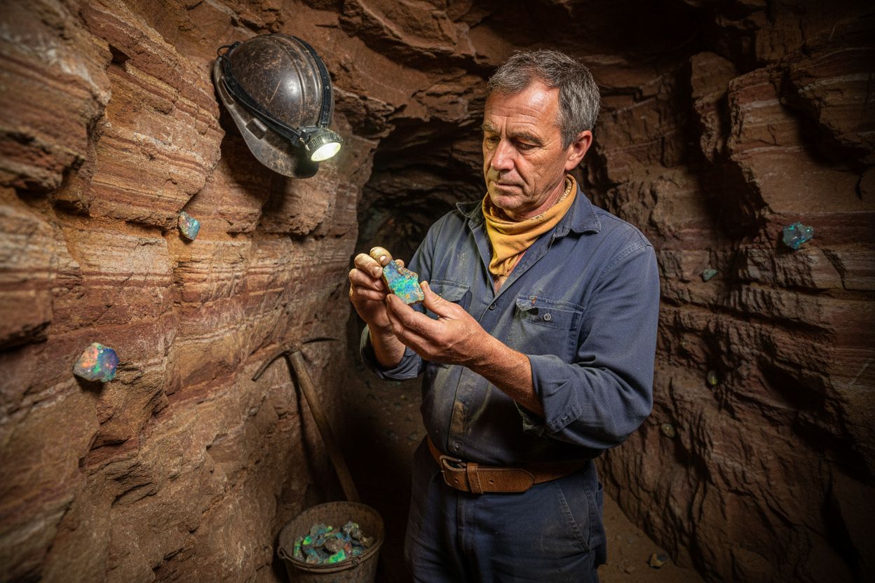 opal mining process