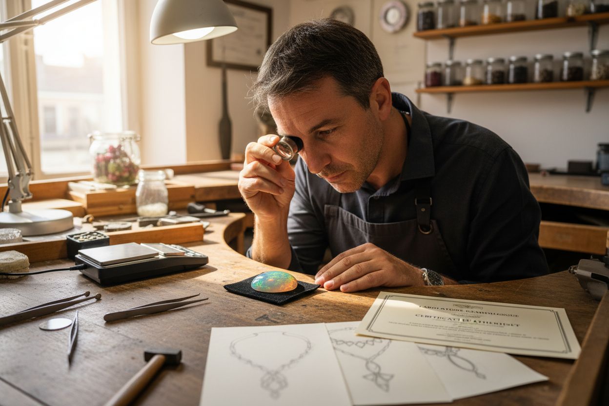 atelier création bijoux opale