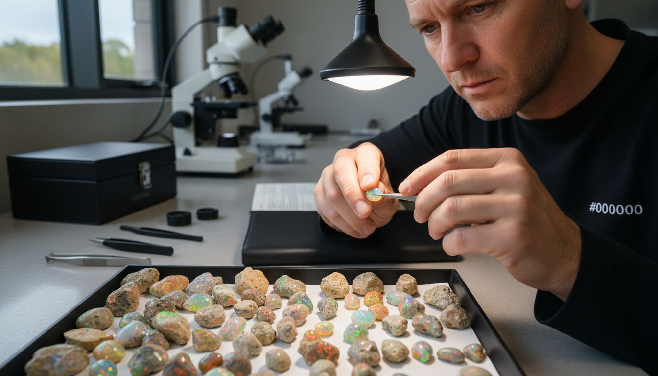 opale Coober Pedy laboratoire