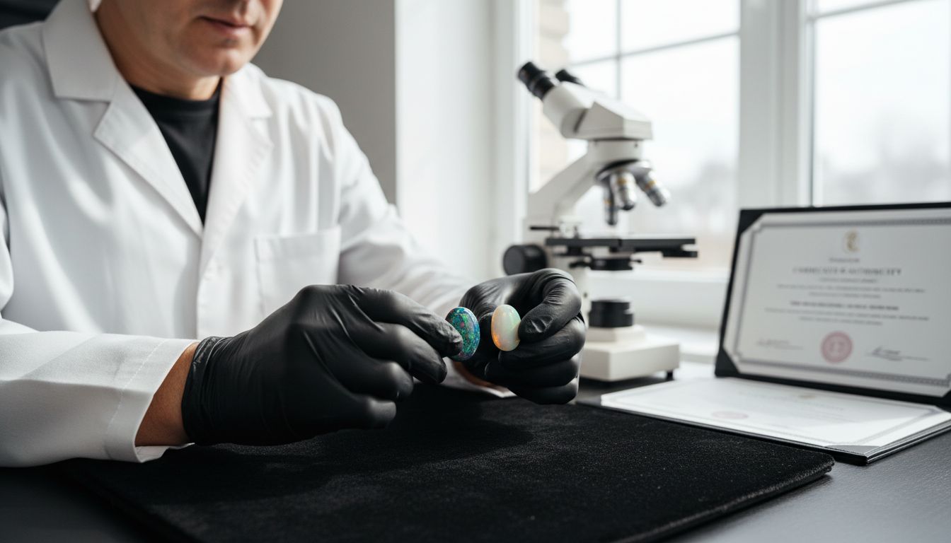 Opal Echtheitsprüfung Juwelier