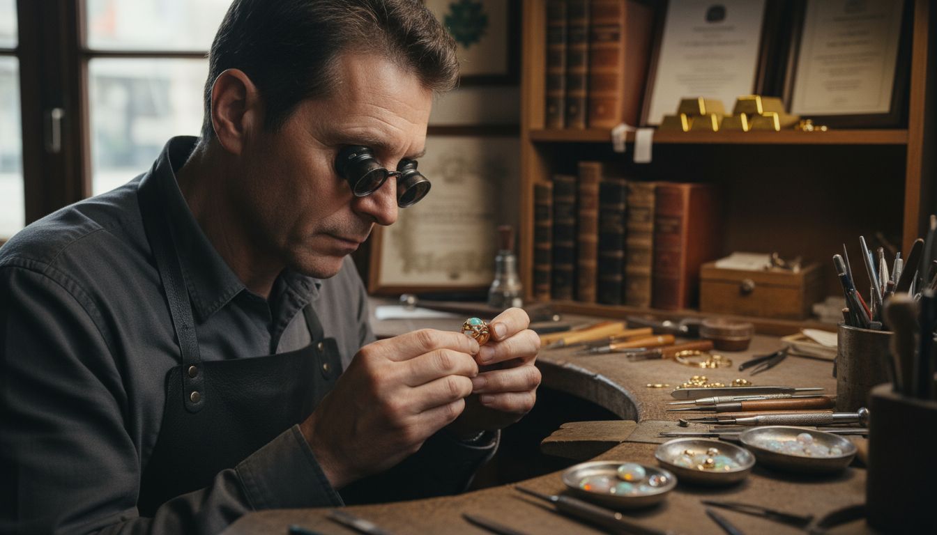 Goldschmied Opal Fassung