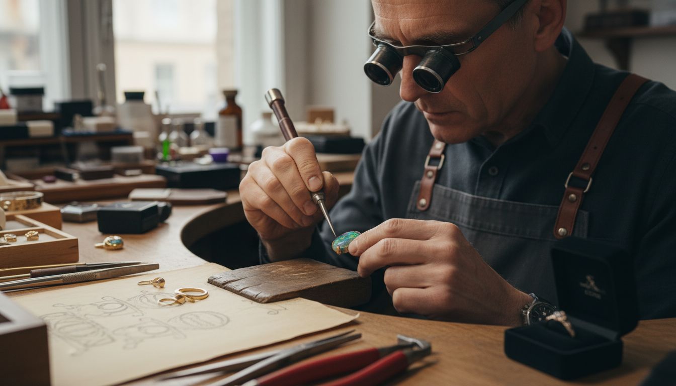 boulder opal jewelry workshop