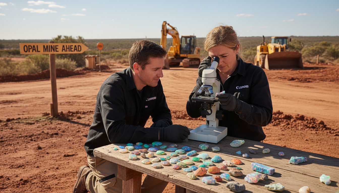 Opalmine Australien Geologe