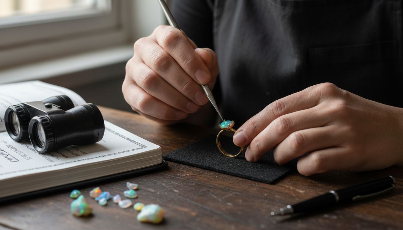 sertissage bijou opale