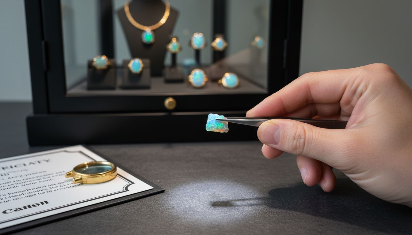 Boulderopal Schmuckherstellung