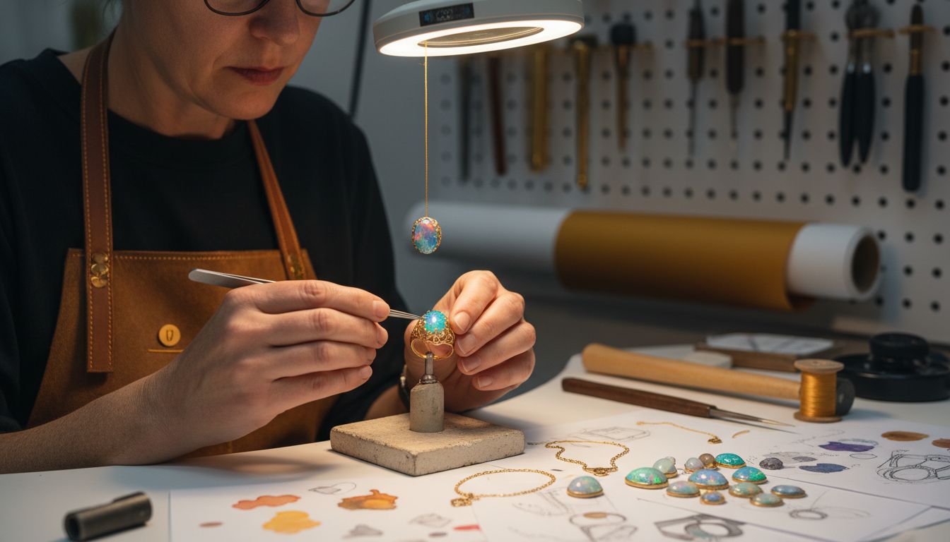 opal jewelry crafting