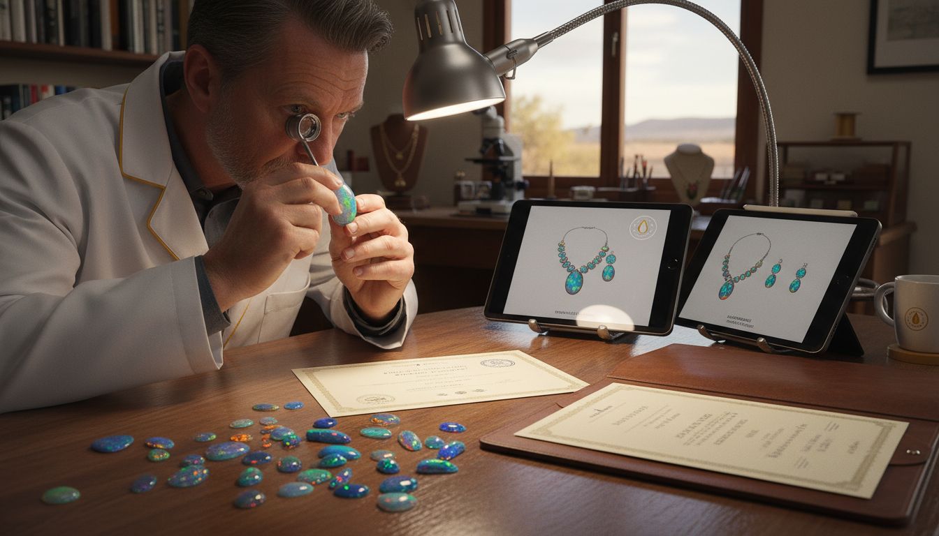 Australian opal selection