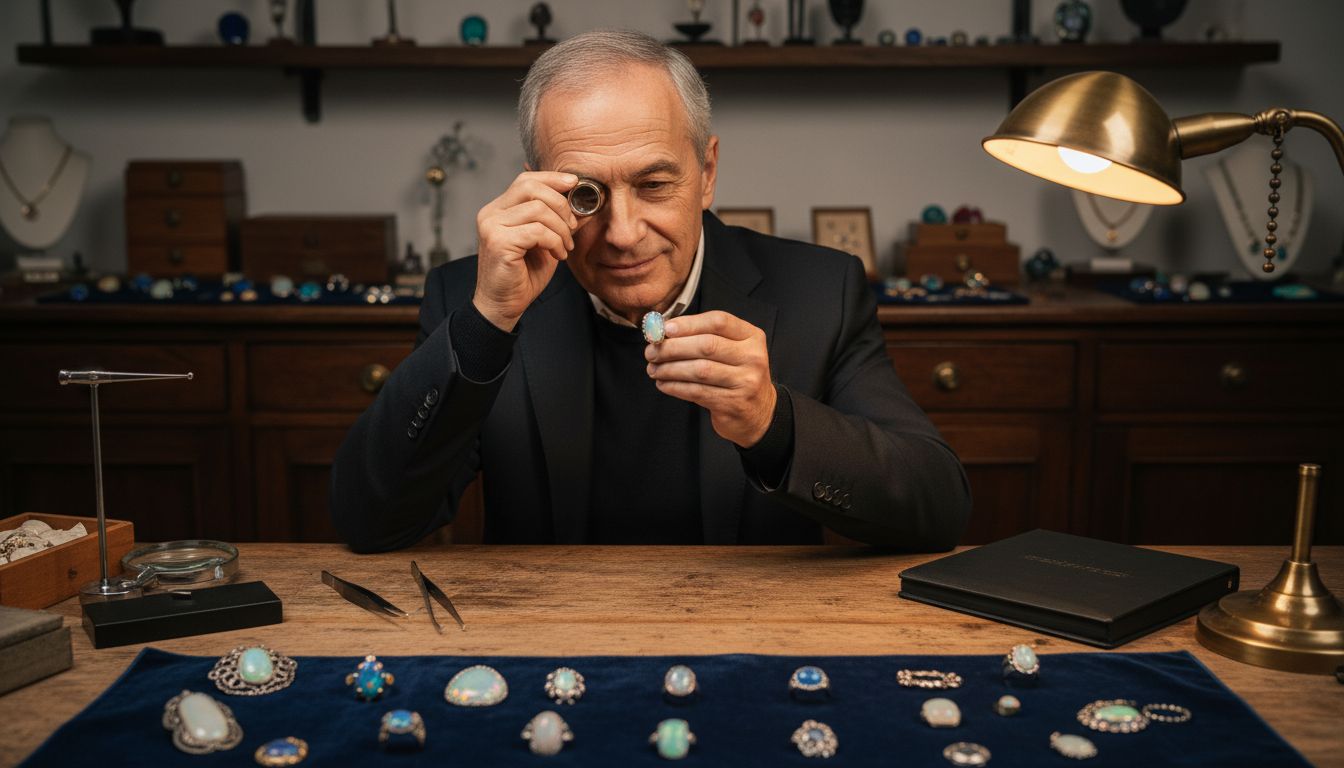 opalschmuck sammler vintage