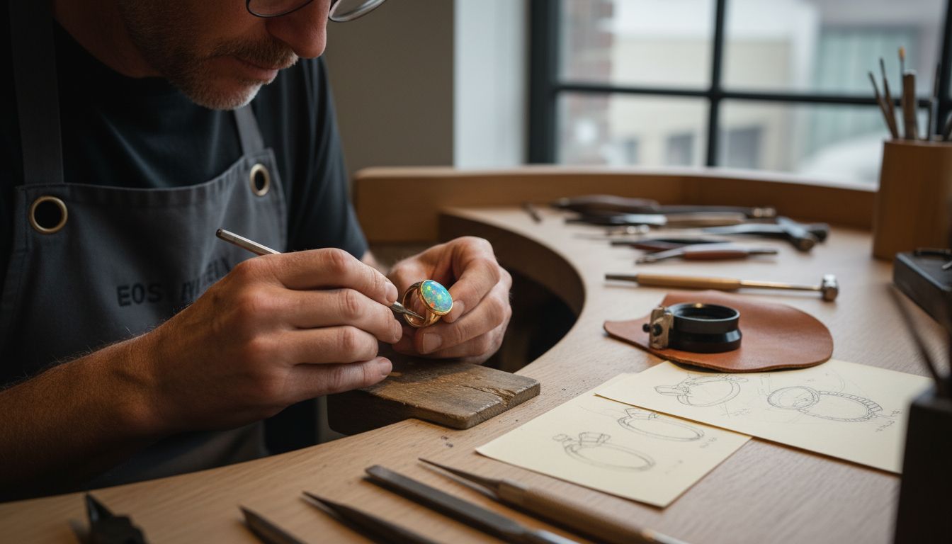 personnalisation bijou opale atelier