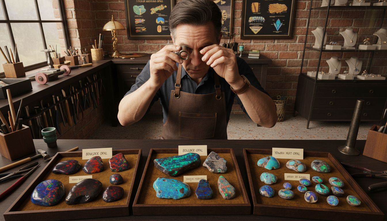 opal varieties display