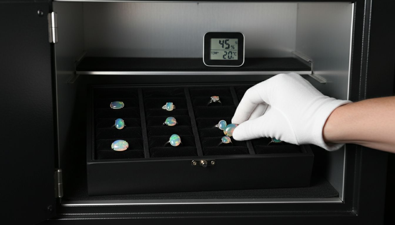 Opalschmuck Lagerung Sicherheit
