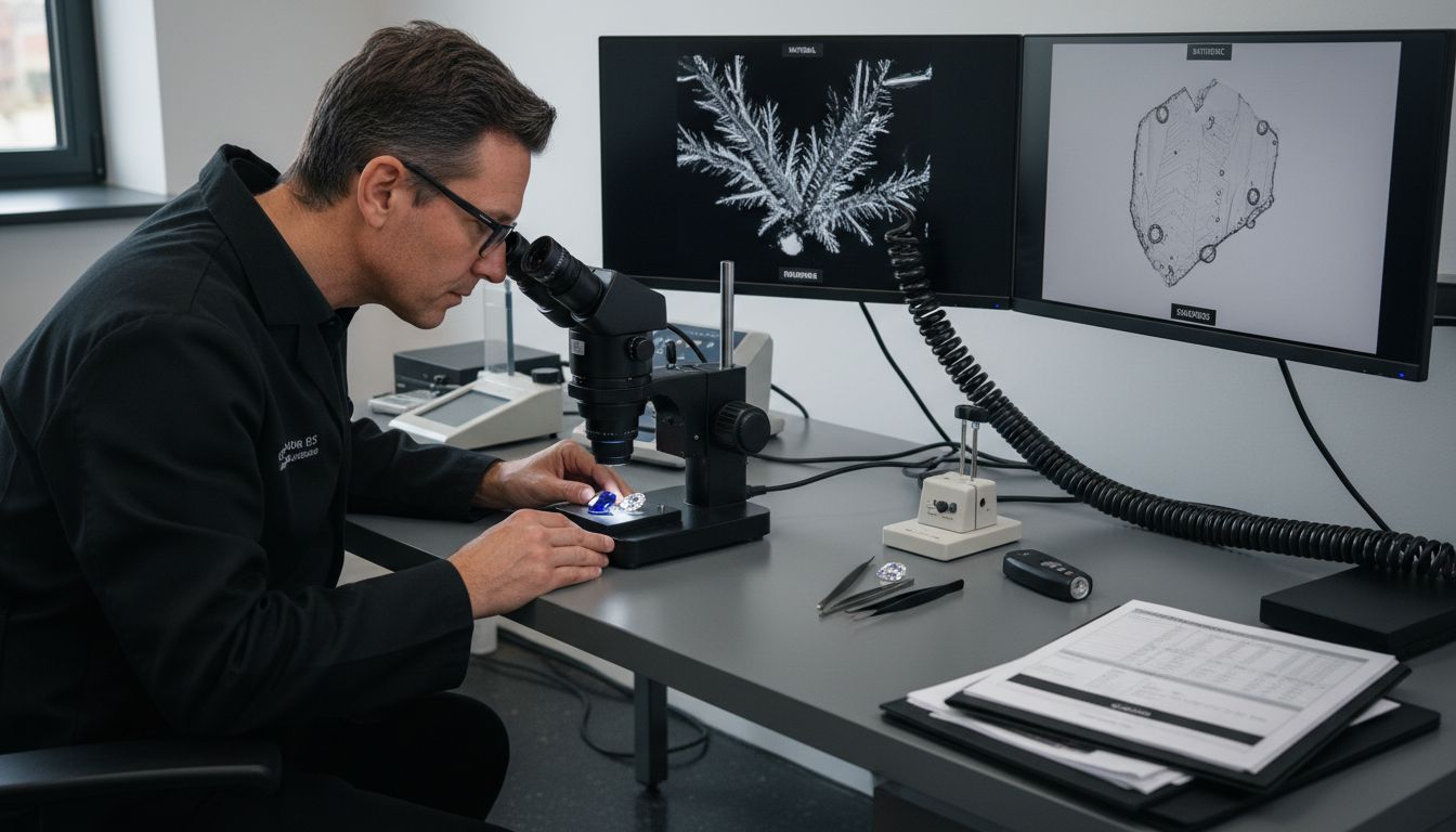 analyse gemme synthétique laboratoire