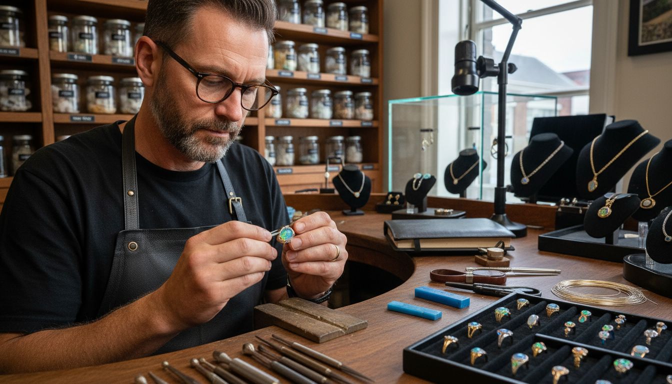opal jewelry crafting