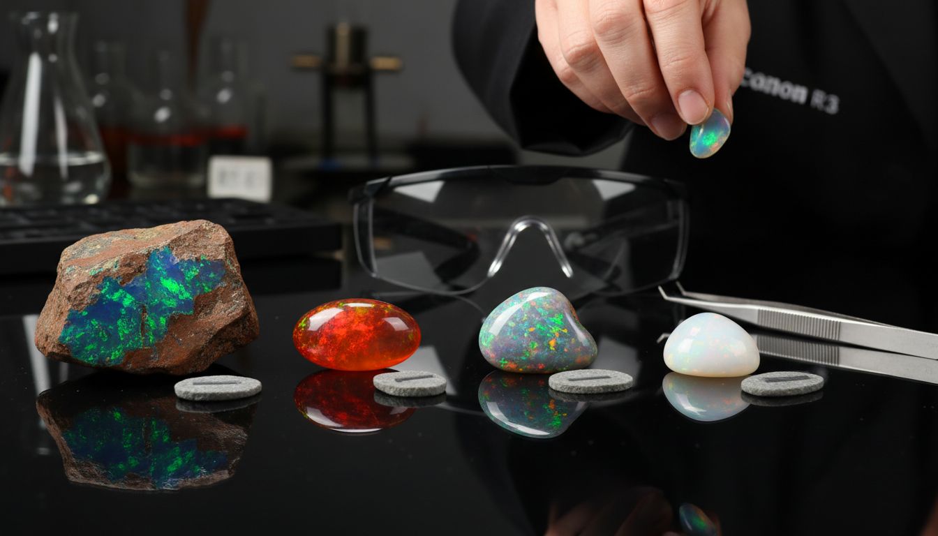 verschiedene Opalarten Australien