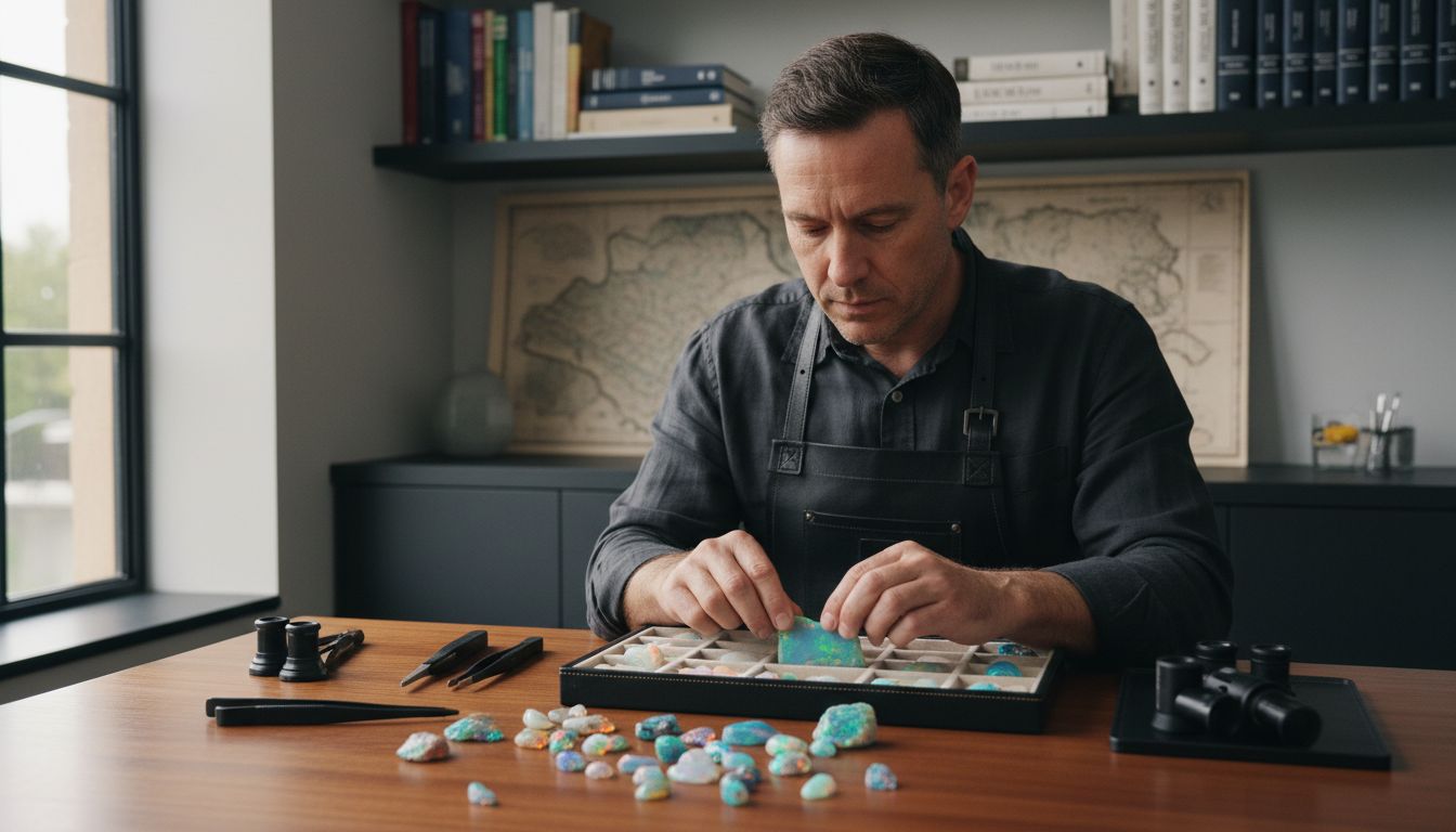 Opalsammlung professionelle Umgebung