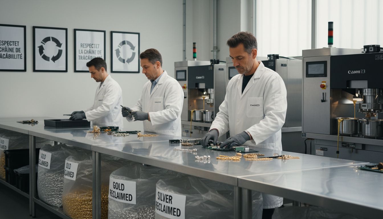 recyclage or joaillerie