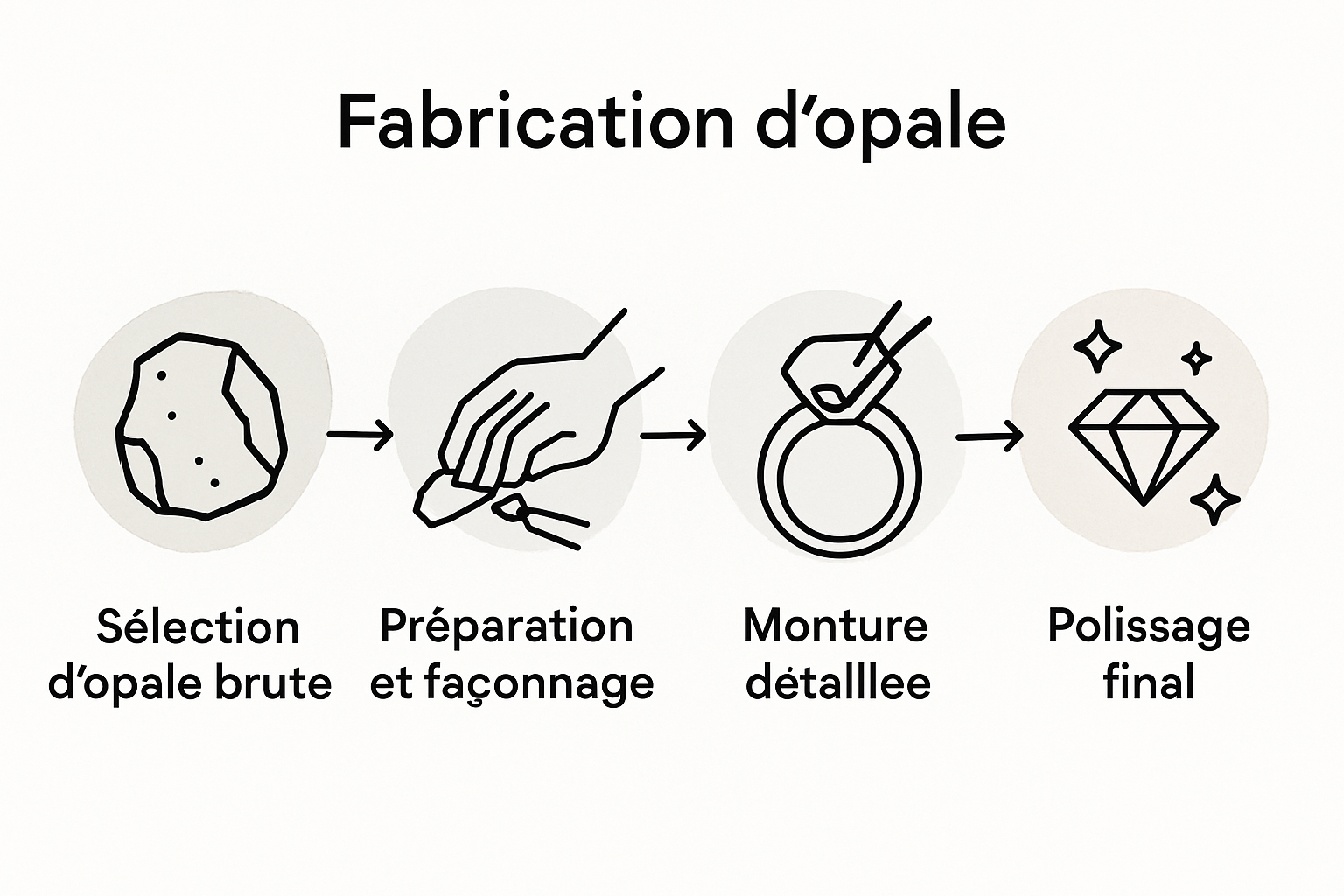 Étapes de création d’un bijou en opale
