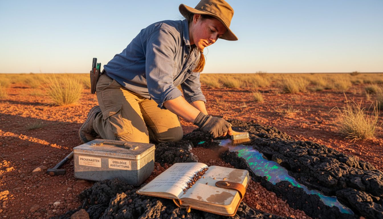 Ein Geologe entdeckt im australischen Outback einen Opal-Schatz.